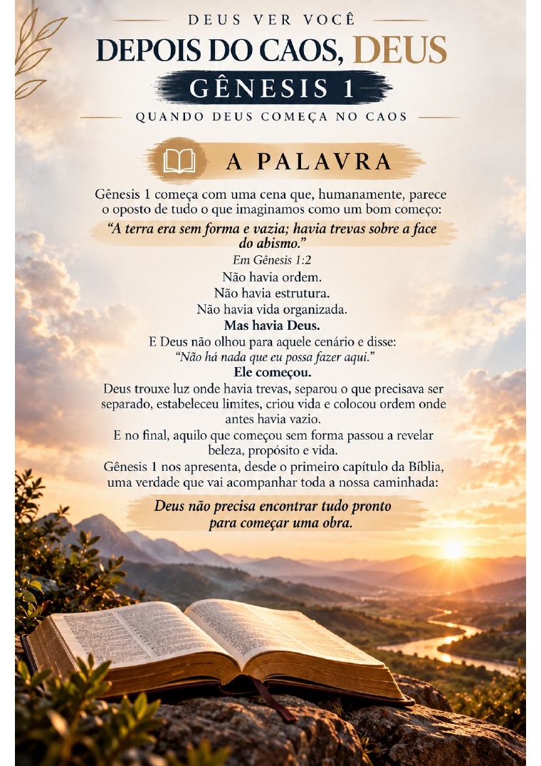 Página A Palavra, de Gênesis 1