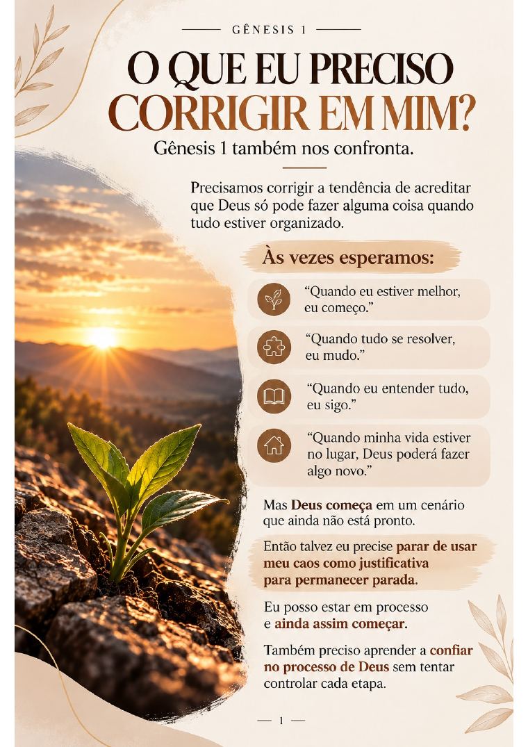 Página O que eu preciso corrigir em mim